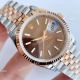 EW factory Replica Rolex Oyster Perpetual Datejust 2T Rose Gold Jubilee Chocolate Dial Watch 36MM (4)_th.jpg